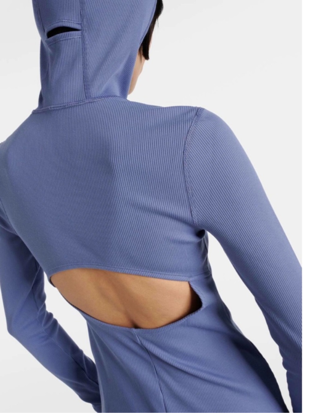Alo Alosoft Frontrunner Ribbed Knit Hoodie - Picture 1 of 4